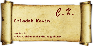 Chladek Kevin névjegykártya